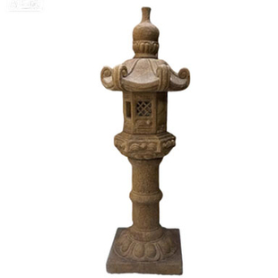 青石日式石灯笼庭院 园林 花园 造景石灯 小院阳台太阳能造景石灯