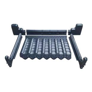 ASA防火树脂瓦仿古屋檐凉亭门头瓦装饰瓦屋顶雨棚瓦 一体围墙瓦片