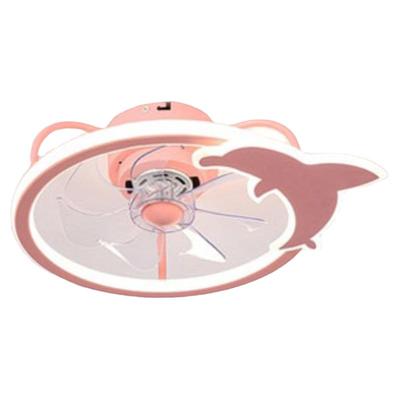 儿童房间超薄隐形女孩男孩吊扇灯