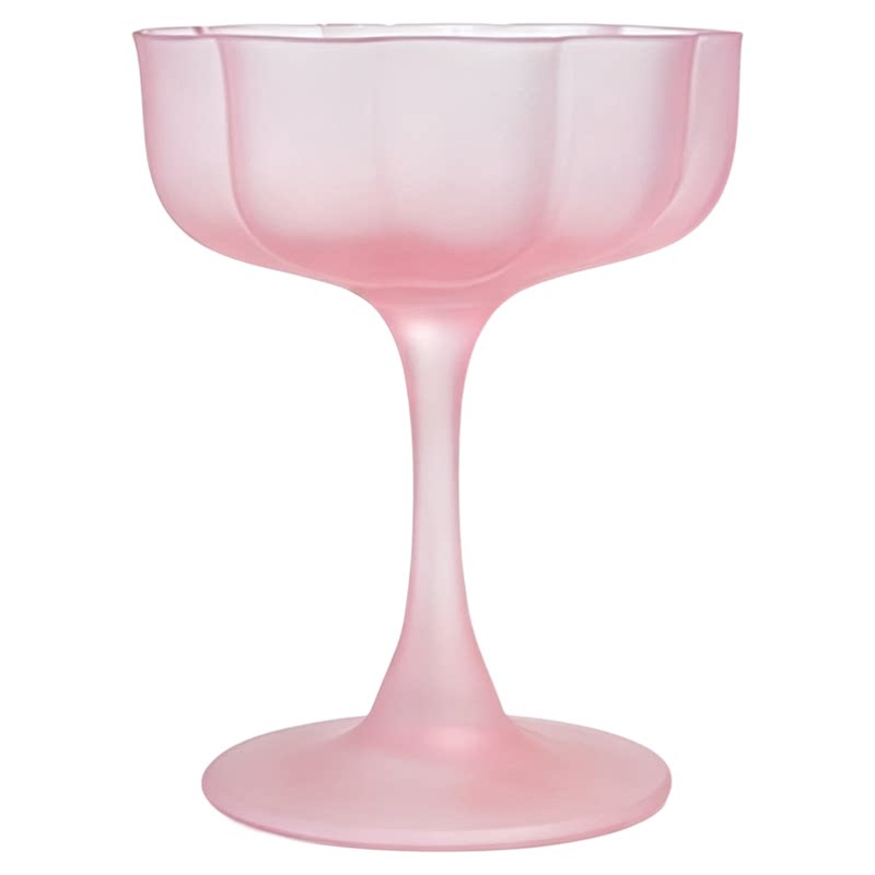 钱道嘉玻璃商用磨砂否高脚杯