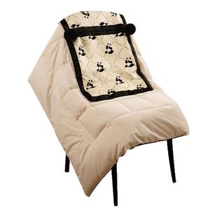 熊猫花花沙发抱枕被两用车载毯子二合一办公室可折叠空调被午休毯