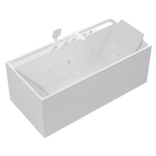 浪鲸卫浴 浴缸家用小户型亚克力方形浴缸卫生间独立按摩0340定制