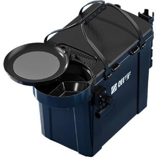 朝宇新款多功能小钓箱钓鱼箱全套钓鱼桶可坐加厚溪流野钓活鱼桶