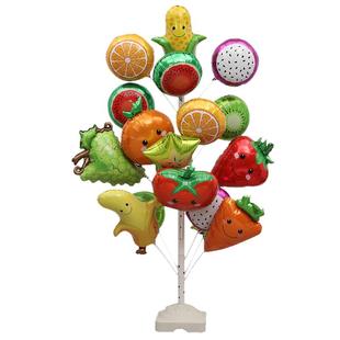 夜市地推摆摊儿童卡通玩具扫码气球大号气球树支架落地气球展示架