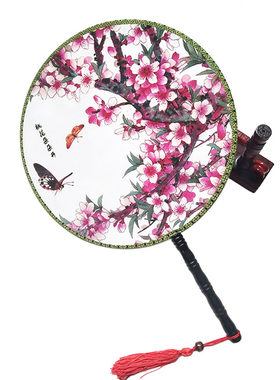 双面青花瓷团扇正圆风筝误走秀