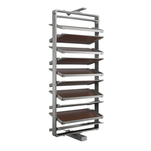 悍高A系列旋转鞋架高级灰柜内收纳架12层360度旋转鞋架带阻尼缓冲