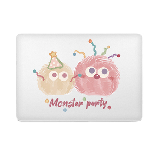 SUYA卡通毛球适用华为matebook14s保护套x笔记本macbookpro13寸电脑保护壳air15透明壳M1配件荣耀d16贴膜装饰