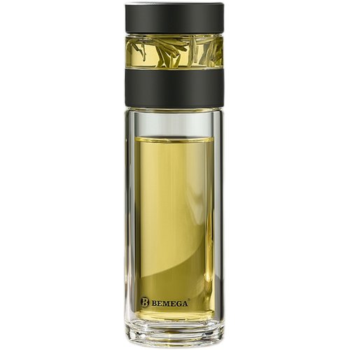 英国Bemega双层玻璃杯高硼硅茶水分离泡茶杯子男款大容量保温水杯