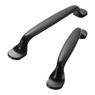 美式黑色衣柜橱柜抽屉拉手现代简约暗拉手欧式柜子柜门单孔小把手