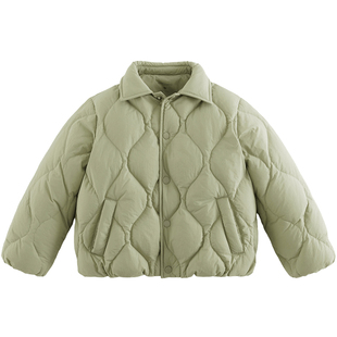 马克珍妮男女童超轻保暖排骨羽绒服儿童羽绒2025年冬装新款551627