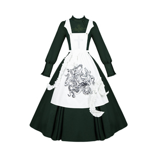 来信与诗·深渊诊疗室｜WP原创副牌哥特刺绣op/jsk双子大摆lo裙秋