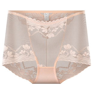 维多利亚性感柔软形内裤女2025新款纯棉抑菌透气高腰蕾丝三角裤头
