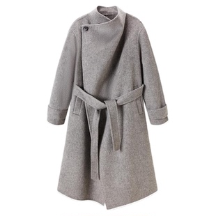 【所有女生的衣橱直播间】MinutePlus荡领一体围巾中长款毛呢大衣