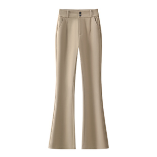 微喇裤女2025秋冬新款气质西装裤百搭显瘦女裤弹力九分加绒喇叭裤