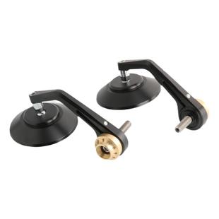 适用于宝马拿铁攀爬者R18改装复古手把镜纯铜端子镜车把后视镜