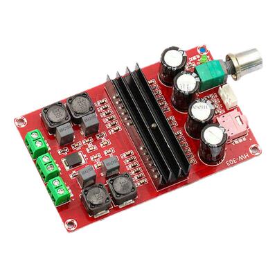 2*100W 数字功放板模块 12V-24V宽电压 TPA3116D2双声道放大板diy