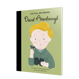 【现货】【小人物，大梦想】戴维·阿滕伯勒David Attenborough  英文原版精装 3-6岁儿童科学科技启蒙艺术绘本 人物故事 男孩篇