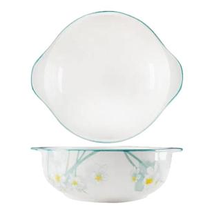 水仙花双耳汤碗陶瓷大汤碗家用特大号酸菜鱼盆水煮肉鱼碗高端防烫