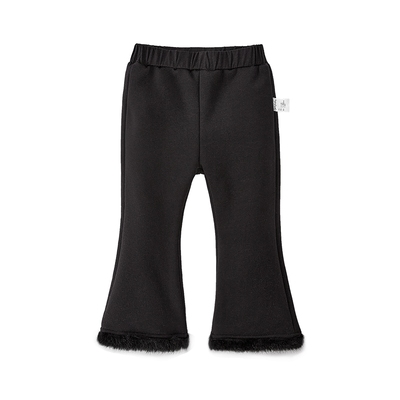 [抗菌保暖]微喇休闲裤女童宝宝加绒厚款秋冬小童喇叭裤儿童裤子