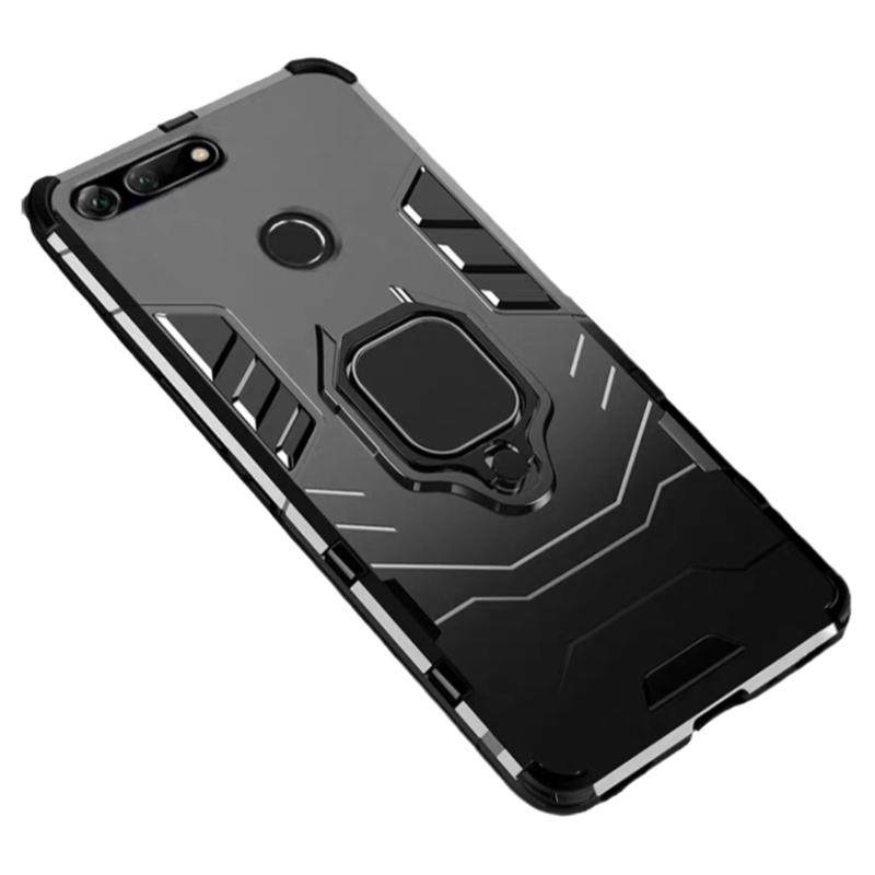 适用华为荣耀V20防摔手机壳自带一体支架honor v20车载磁吸指环扣