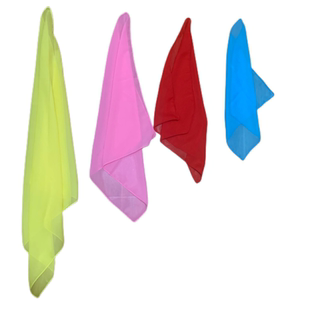 雪纺舞蹈专用纱巾成人胶州秧歌丝巾儿童学生考级方巾手绢表演道具