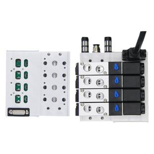 ETO气动电磁阀F3下插式集成阀岛总线阀板4V210-08汇流板阀组200M