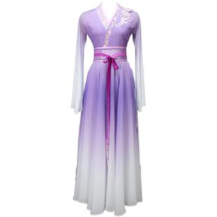 古典舞演出服女飘逸舞蹈服装易安醉剧目舞台装古风表演服艺考定制