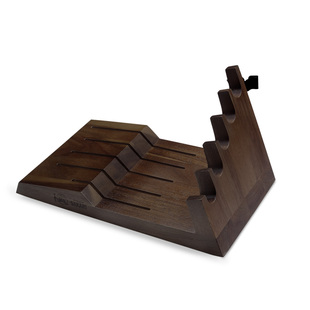 日本三本盛厨房刀架纯刀座新款菜刀高级家用实木刀具收纳置物架