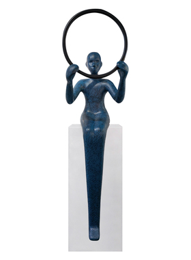 再发现艺术玻璃钢大型落地摆件