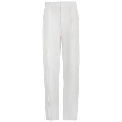 春夏必备肌理白色休闲裤