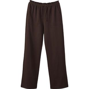 素然WHM 秋季女士时尚复古柔软针织布抽绳休闲裤长裤