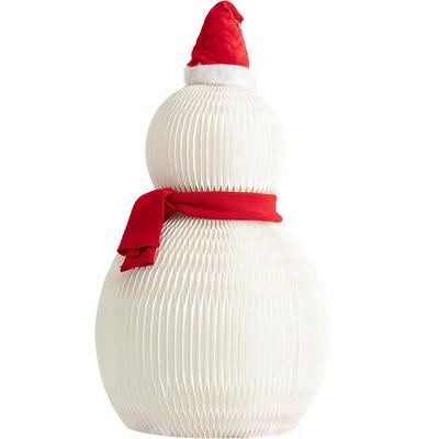 十八纸橱窗节日气氛风雪人摆件