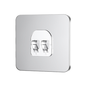 强力贴片挂钩卡扣固定器免打孔置物架无痕浴室脸盆厨房贴墙上粘钩