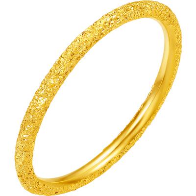 六桂福S999足银碎碎冰戒指送女友