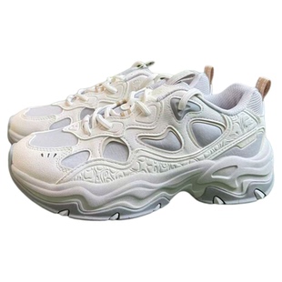 特步星野休闲鞋女子2025冬季新款潮流复古老爹休闲鞋975418320002