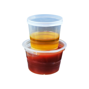 酱料盒一次性酱料杯带盖塑料商用密封连体25ml小号调料外卖打包盒