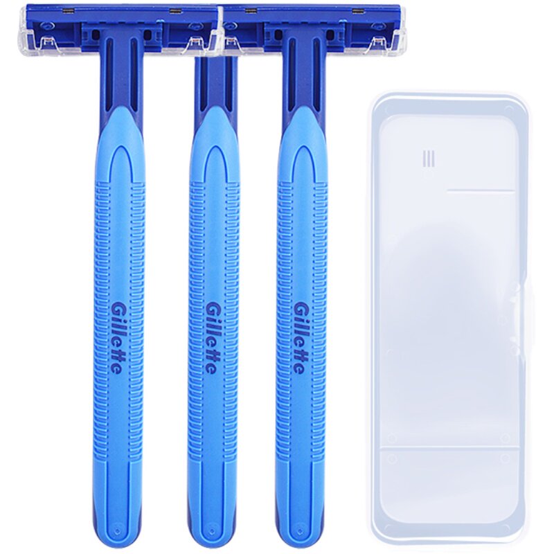 Gillette/吉列一次性手动剃须刀刮胡刀2层旅行装宾馆酒店采购