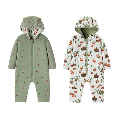 Milkbarn婴儿连帽连体衣