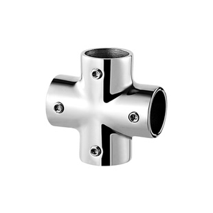 304不锈钢19mm圆管连接件拉丝亮光手工DIY桌子三通四通弯头紧固件