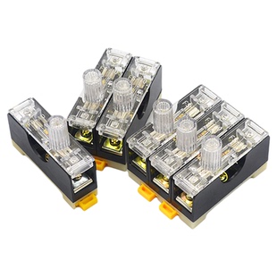 FS-101保险丝座带灯保险盒保险座 6X30 内置10A 102/03单双三联