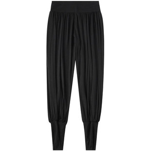 现代舞蹈练功服裤男女蒙古宽松束脚灯笼裤莫代尔透气集训练功长裤