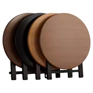 折叠桌子餐桌家用小户型出租屋吃饭桌便携摆摊圆桌不占地方的桌子