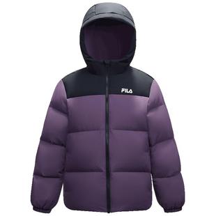 FILA KIDS斐乐童装儿童羽绒服冬季款男女童保暖宽松休闲连帽外套