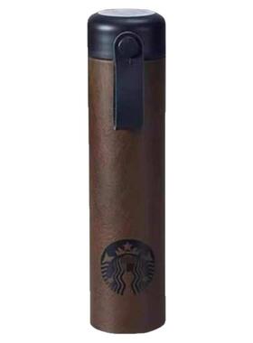 星爸爸出口不锈钢304保温杯原木携带绳大容量咖啡杯便携式汽车杯