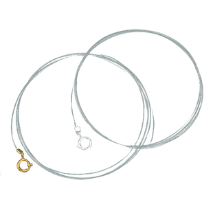 保色s925纯银透明鱼线串珍珠手链项链专用线手工diy半成品材料包