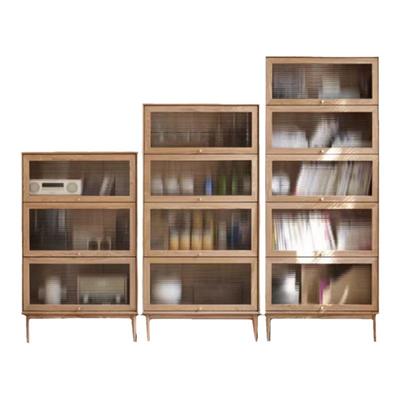 红橡木北欧红橡木环保书架