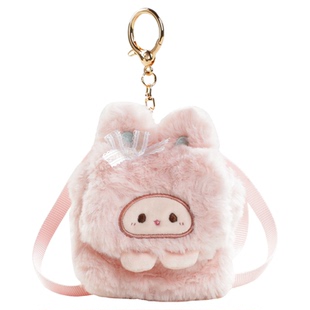 【小羊古力&Rubitu】兔子可爱耳机包挂件双肩背包包毛绒玩偶挂饰