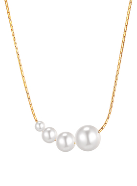 pn流动淡水珍珠项链吊坠925