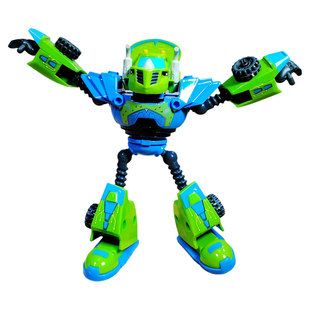 正版萨格变形机器人玩具旋风战车队玩具回力车男孩礼物潮昇动漫