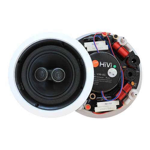 Hivi/惠威 VX6-SC 高低音同轴定阻吸顶喇叭双高音天花板吊顶音响